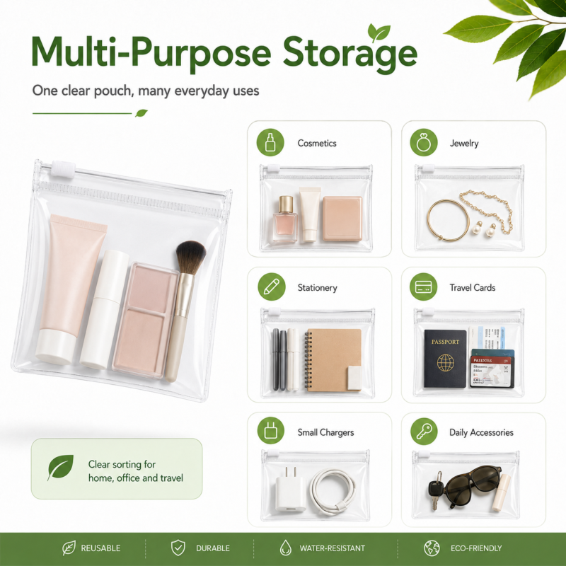 PVC SD Cards & USB Flash Drives Zipper Bag