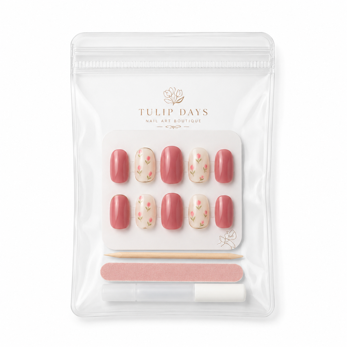 PVC Ziplock Bag for Press-On Nail Packaging PVC Ziplock Bag clear pouch for press-on nail packaging