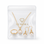 EVA Jewelry Ziplock Bag clear reusable ziplock pouch for rings earrings and necklaces