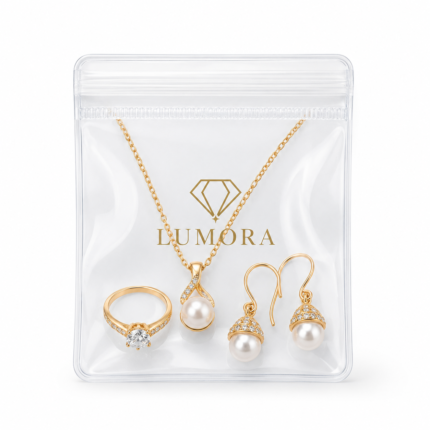 EVA Jewelry Ziplock Bag clear reusable ziplock pouch for rings earrings and necklaces