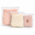 EVA Zipper Bags for clothing packaging with clear slider closure for underwear, socks and baby wear