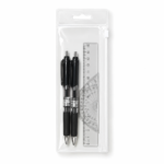 EVA zipper bag with hanging hole clear soft pouch for stationery cosmetics and small accessories