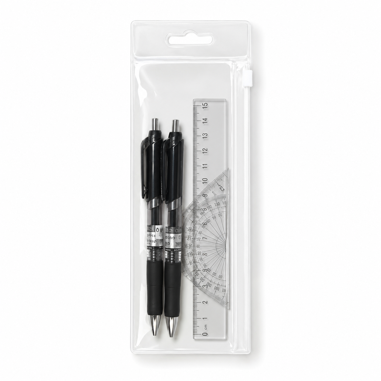 Main Picture EVA zipper bag with hanging hole clear soft pouch for stationery cosmetics and small accessories