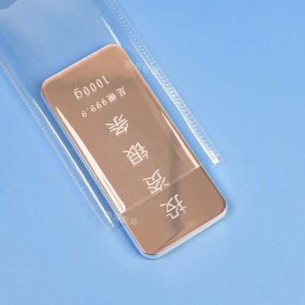 Clear PVC Flat Packaging Pouches for Silver Bars and Bullion Packaging
