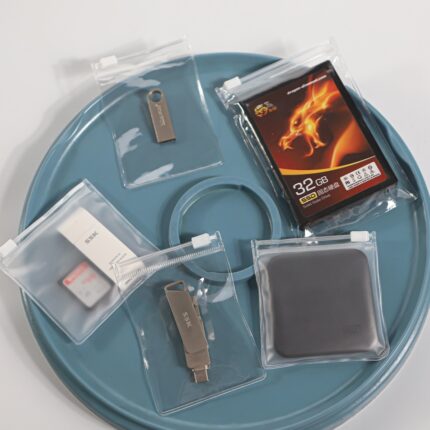 PVC SD Cards & USB Flash Drives Zipper Bag