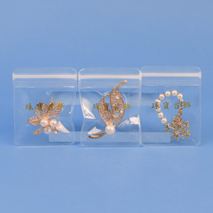 EVA Jewelry Ziplock Bag with Hot Stamping