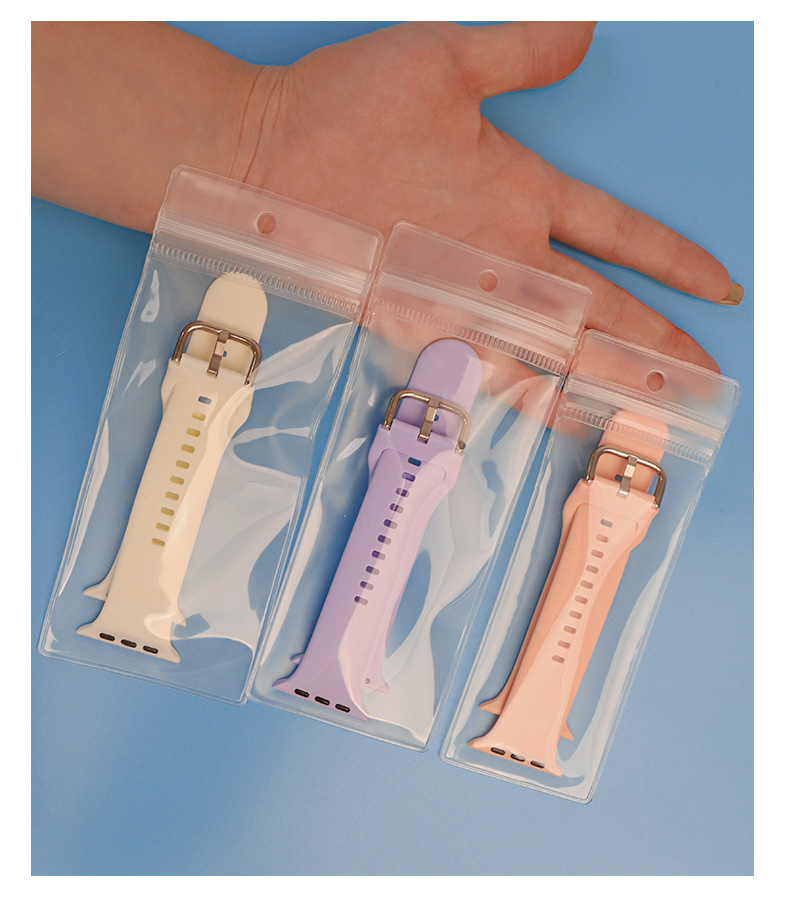 Clear EVA Ziplock Pouch with Hanging Hole for Watch Band Packaging