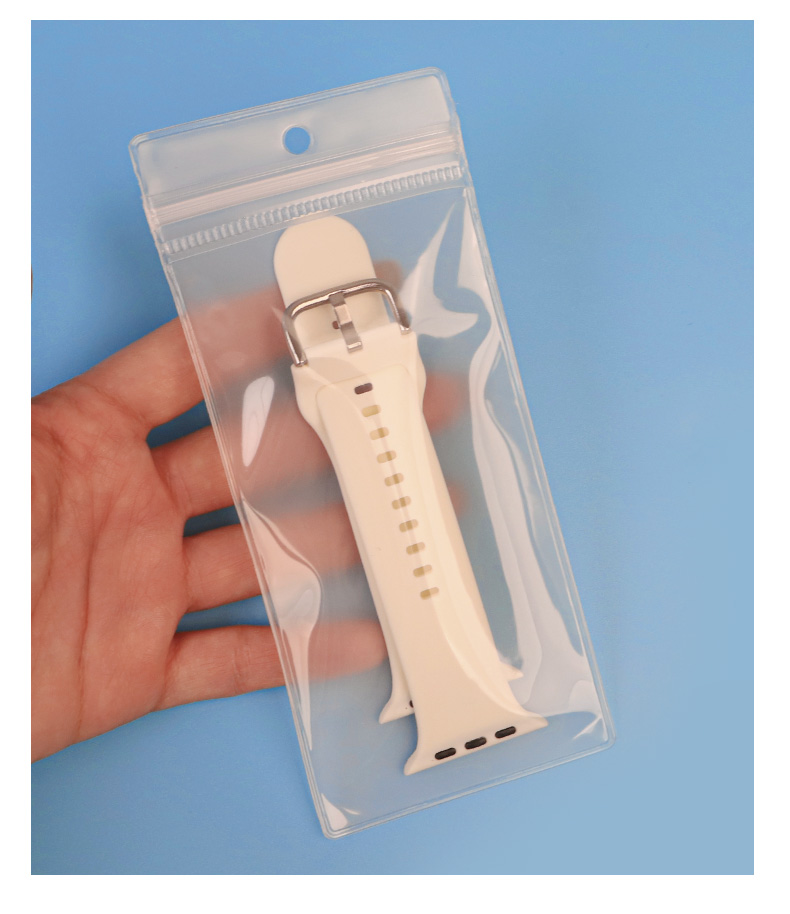 Clear EVA Ziplock Pouch with Hanging Hole for Watch Band Packaging
