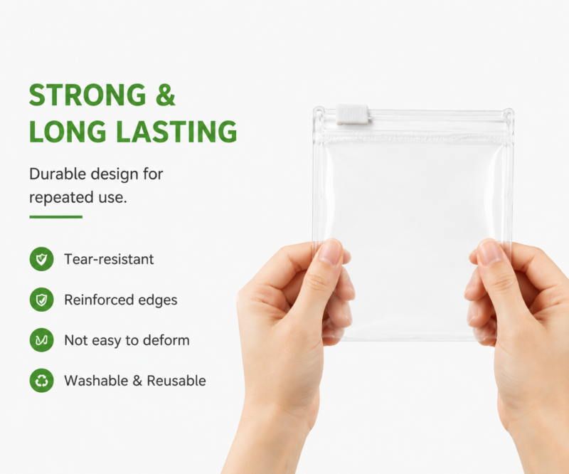 Clear EVA Zipper Bags for Medicine & Pills Packaging