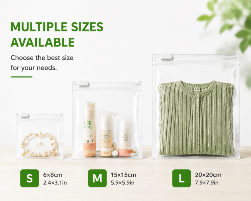 Clear EVA Zipper Bags for Medicine & Pills Packaging