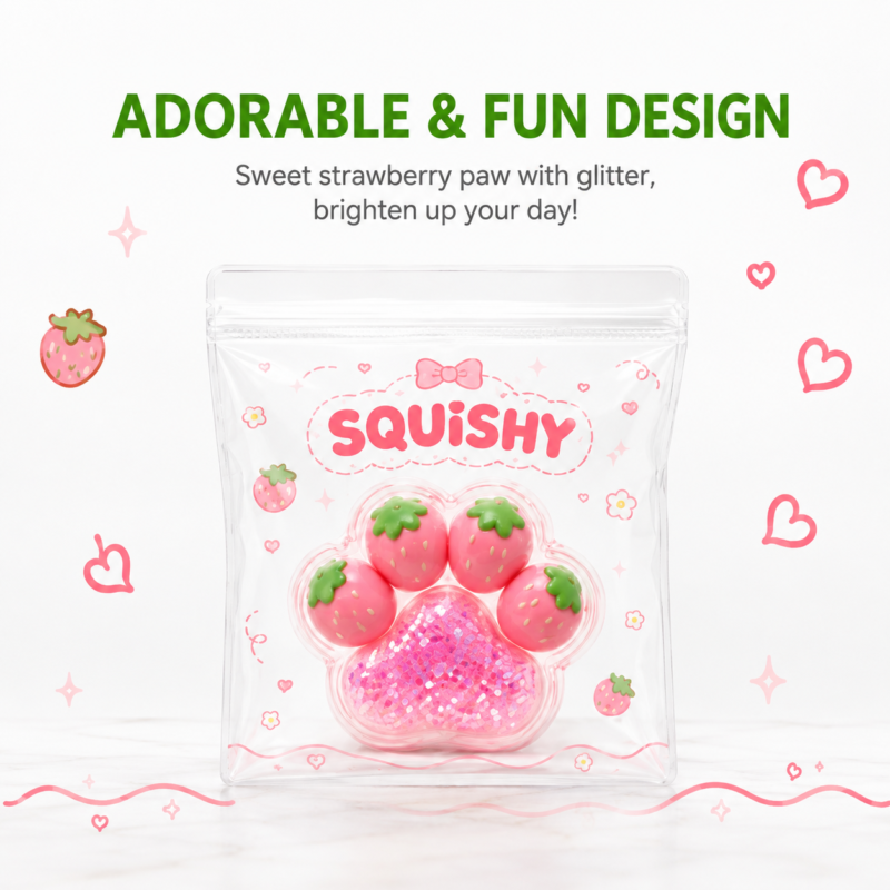Clear PVC Ziplock Bags | Transparent Plastic Ziplock Pouches for Squishy Toys Packaging
