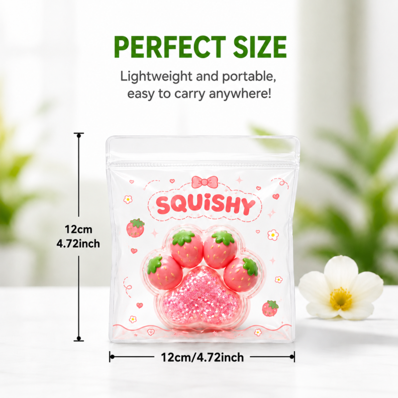 Clear PVC Ziplock Bags | Transparent Plastic Ziplock Pouches for Squishy Toys Packaging
