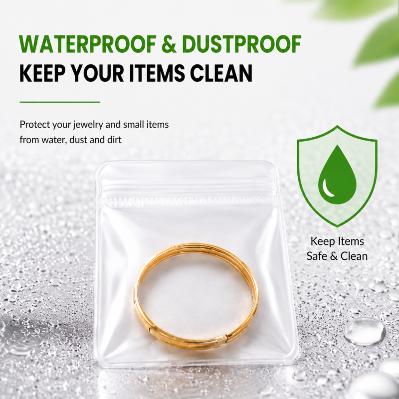 Clear PVC Jewelry Ziplock Bags | Anti-Tarnish PVC Ziplock Pouches