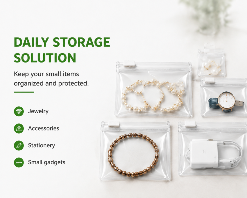 Clear EVA Zipper Bags for Medicine & Pills Packaging