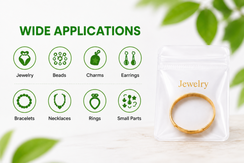 Clear PVC Jewelry Ziplock Bags | Anti-Tarnish PVC Ziplock Pouches