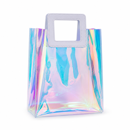 Holographic PVC Tote Bag for Luxury Gift Packaging