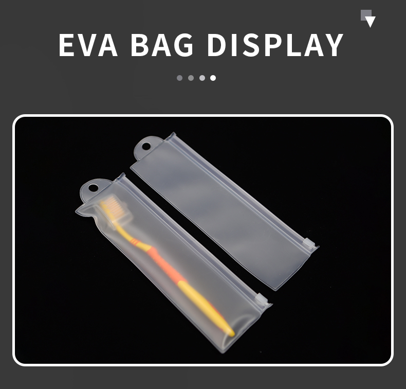 PVC Waterproof Travel Pouch for Toothbrush & Toiletry Toiletries Zipper Pouch