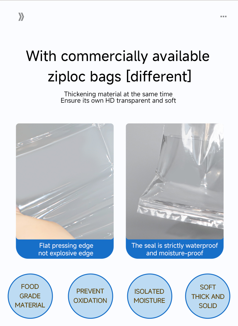 Premium Clear PP Ziplock Bags for Food Packaging & Storage