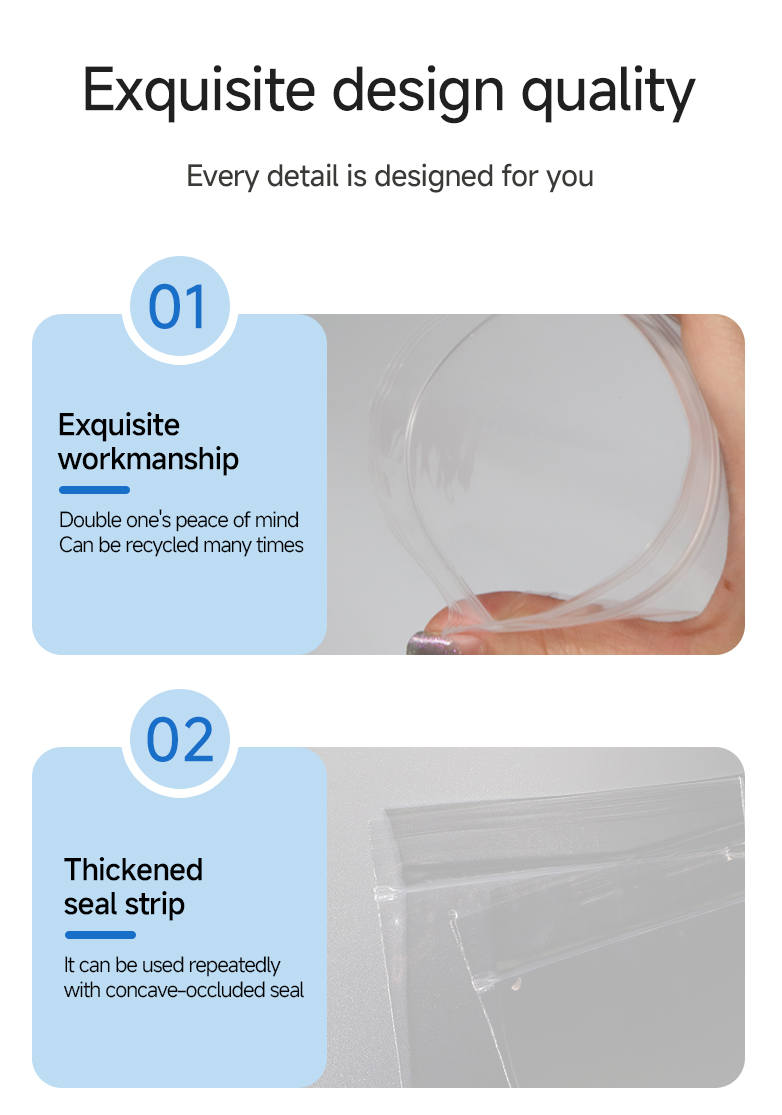 Premium Clear PP Ziplock Bags for Food Packaging & Storage