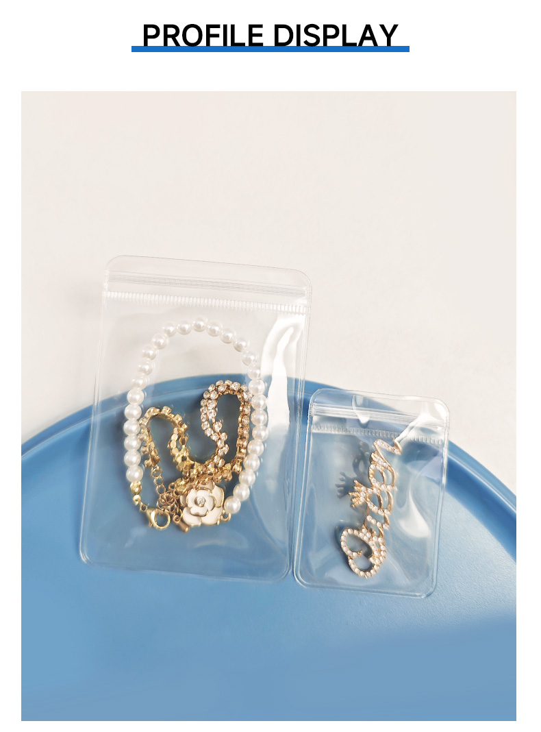 Clear PVC Jewelry Ziplock Bags | Anti-Tarnish PVC Ziplock Pouches