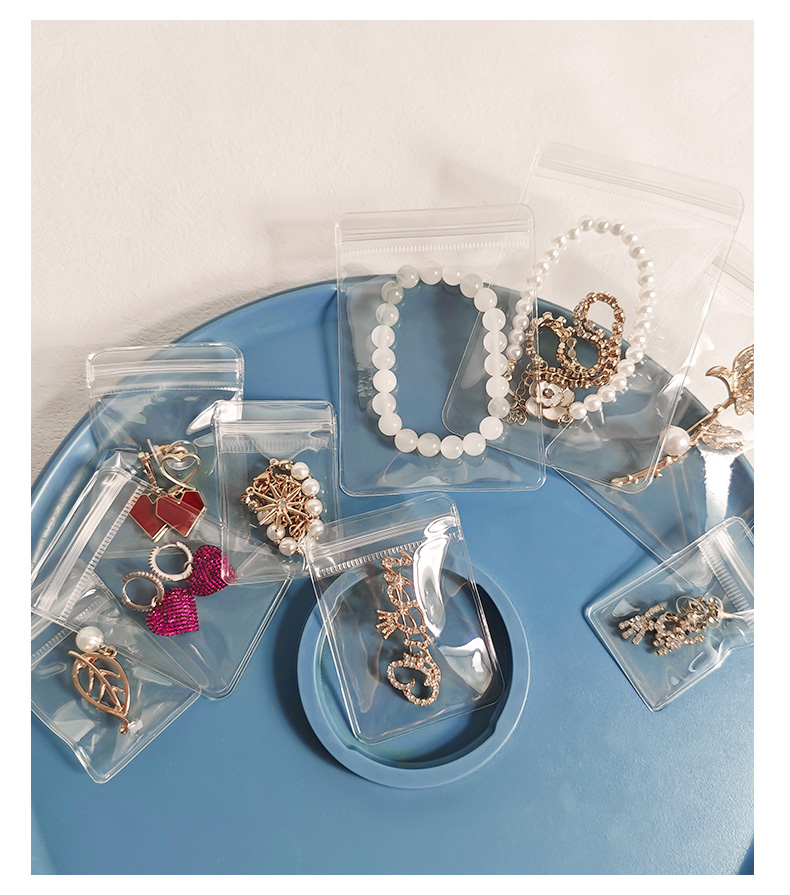 Clear PVC Jewelry Ziplock Bags | Anti-Tarnish PVC Ziplock Pouches