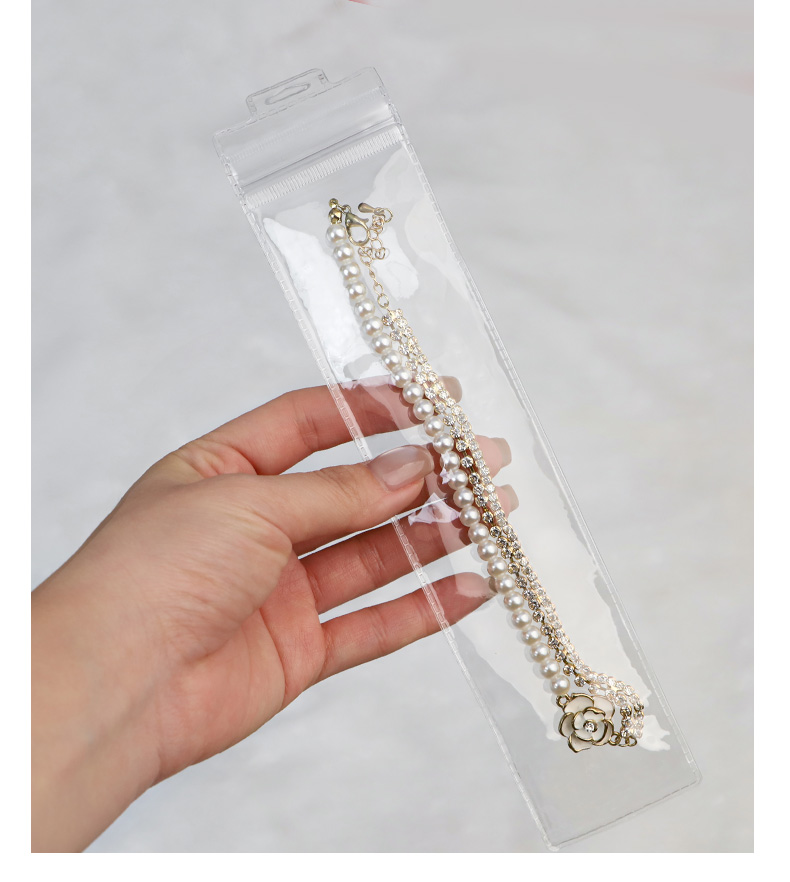 Clear PVC Hanging Hole Pudding Bags for Necklace Packaging| Jewelry Ziplock Pouches