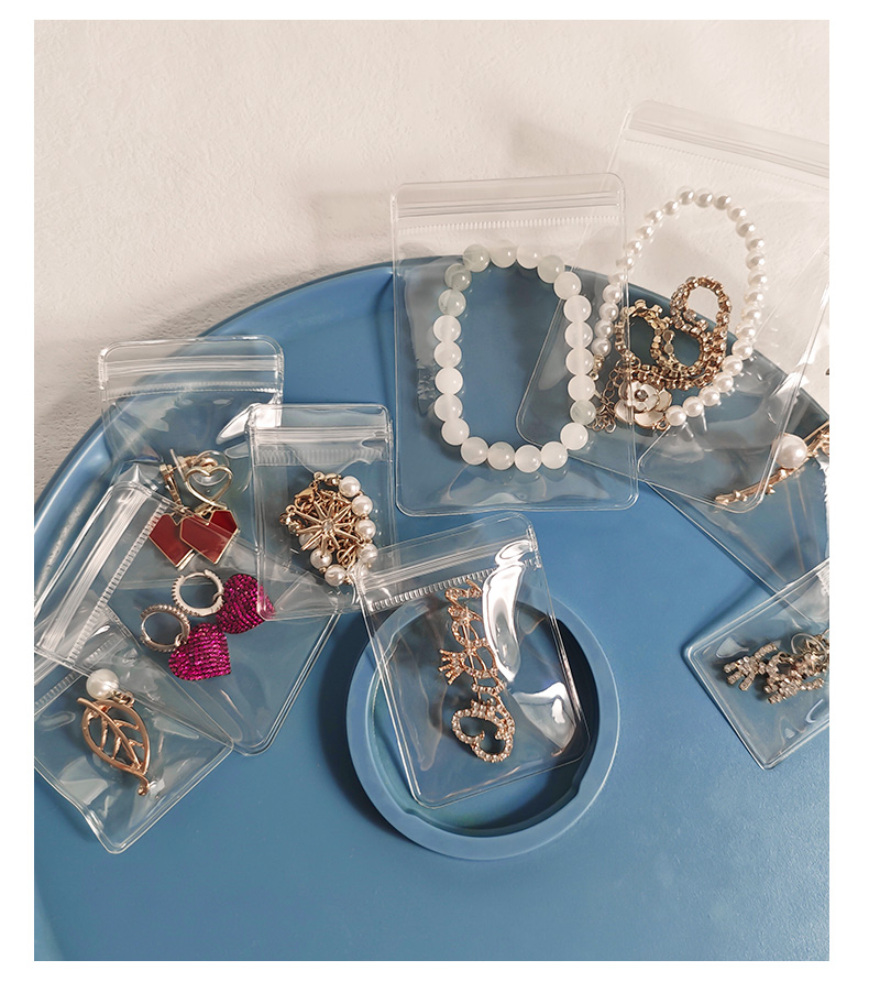 Clear PVC Jewelry Ziplock Bags | Anti-Tarnish PVC Ziplock Pouches