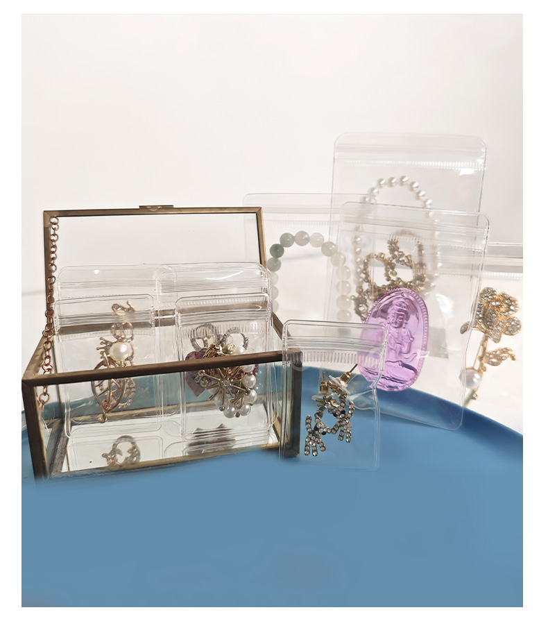Clear PVC Jewelry Ziplock Bags | Anti-Tarnish PVC Ziplock Pouches