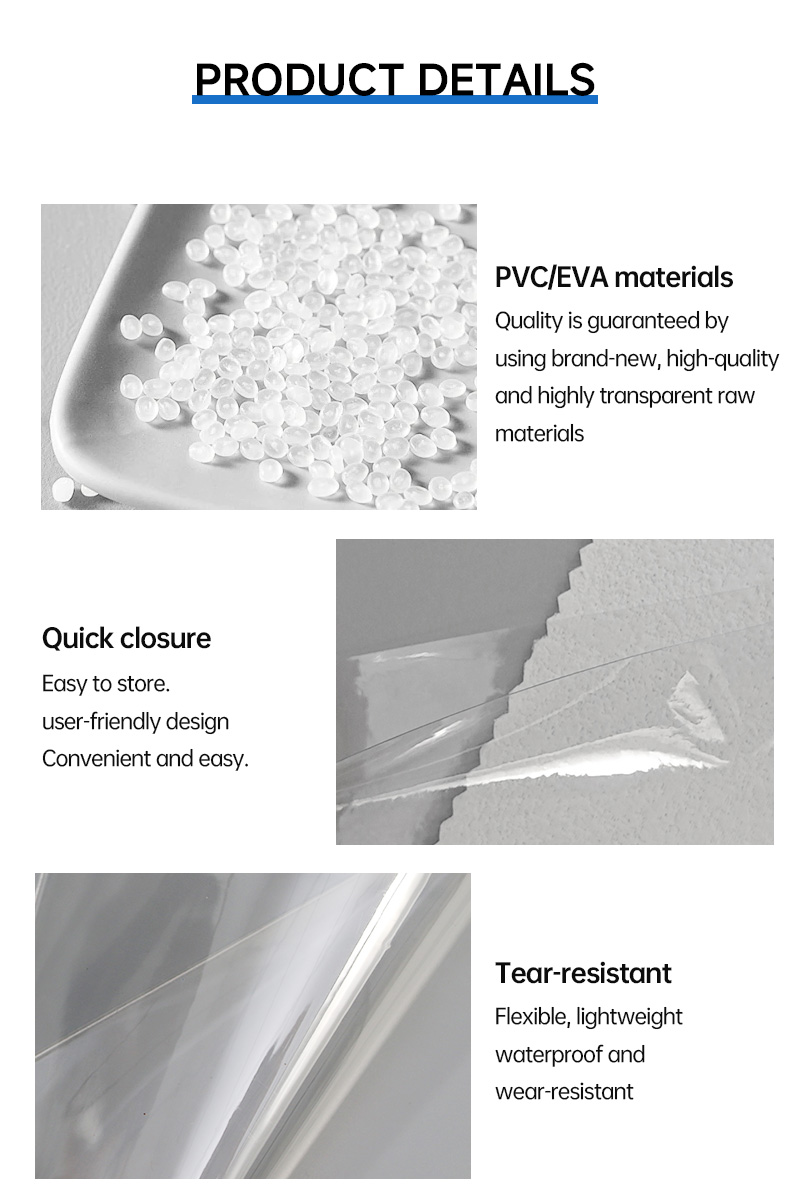 Clear PVC Flat Bags | 질퍽한 장난감 포장용 투명 플라스틱 플랫 파우치