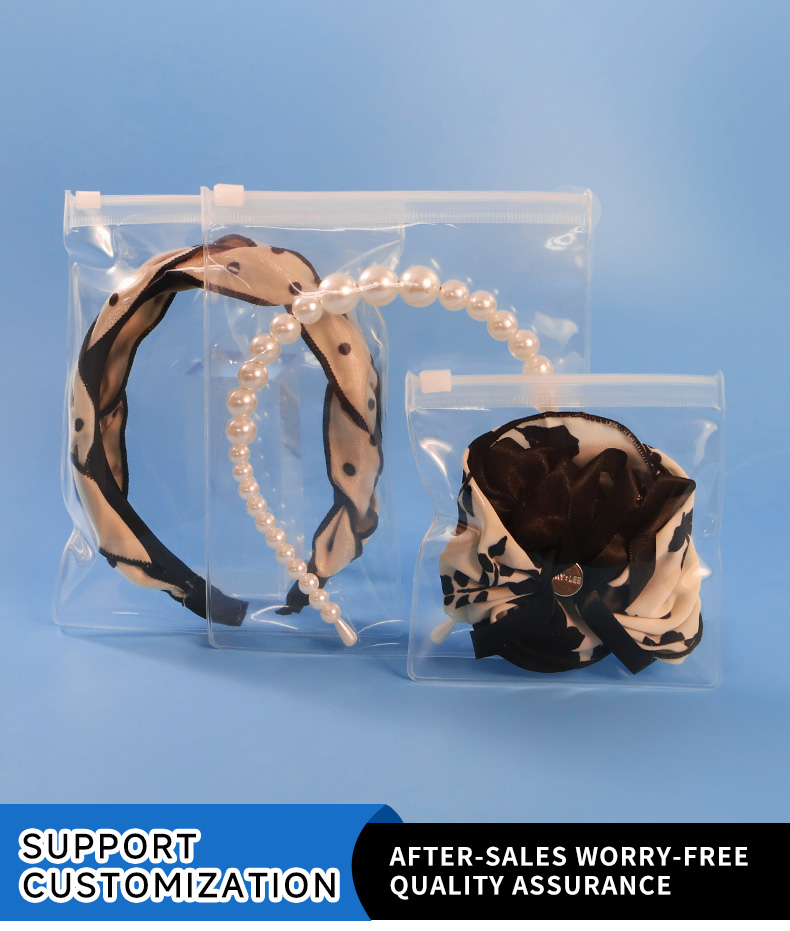 Clear EVA Zipper Bags Perfect Packaging for Hair Jewelry Accessories