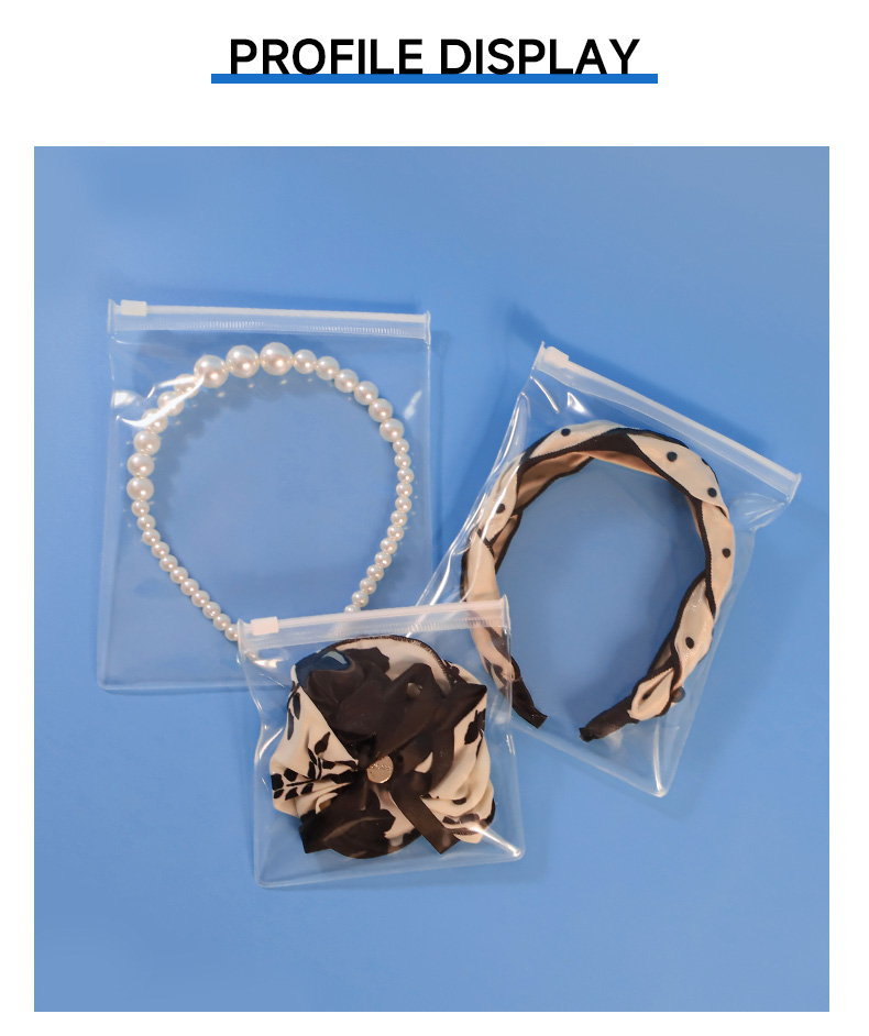Clear EVA Zipper Bags Perfect Packaging for Hair Jewelry Accessories