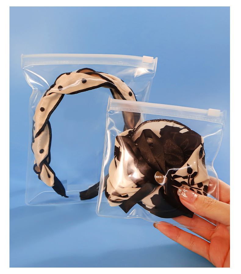 Clear EVA Zipper Bags Perfect Packaging for Hair Jewelry Accessories