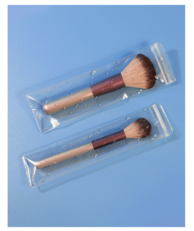 Clear PVC Long Resealed Bags for Makeup Brush Packaging | Cosmetic Tools Storage Ziplock Pouches