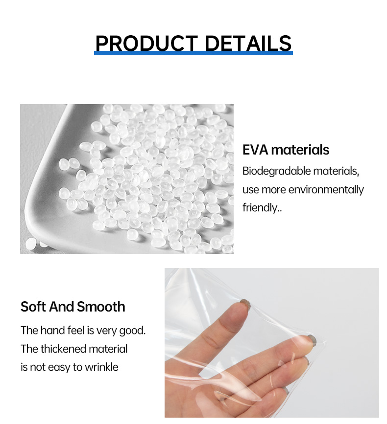 Clear EVA Zipper Bags Perfect Packaging for Hair Jewelry Accessories