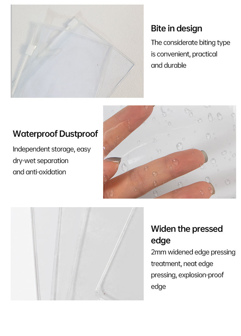 Clear EVA Zipper Bags Perfect Packaging for Hair Jewelry Accessories