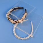 Smooth slider closure detail of our premium clear EVA zipper bags.