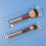 Waterproof test of clear PVC ziplock pouches for makeup brushes
