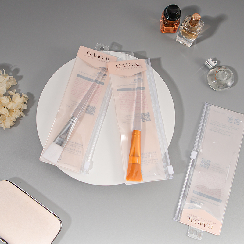 Printed EVA and PVC makeup brush zipper packaging bags