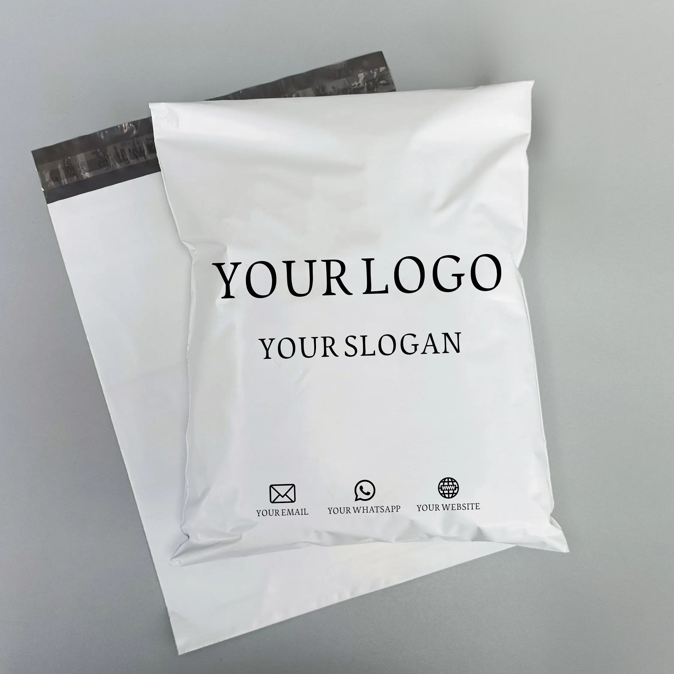 Custom clothing poly mailers for apparel shipping