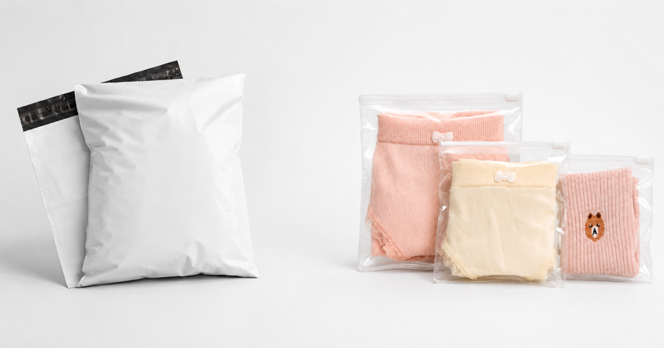 Clothing poly mailers vs zipper bags for apparel brands