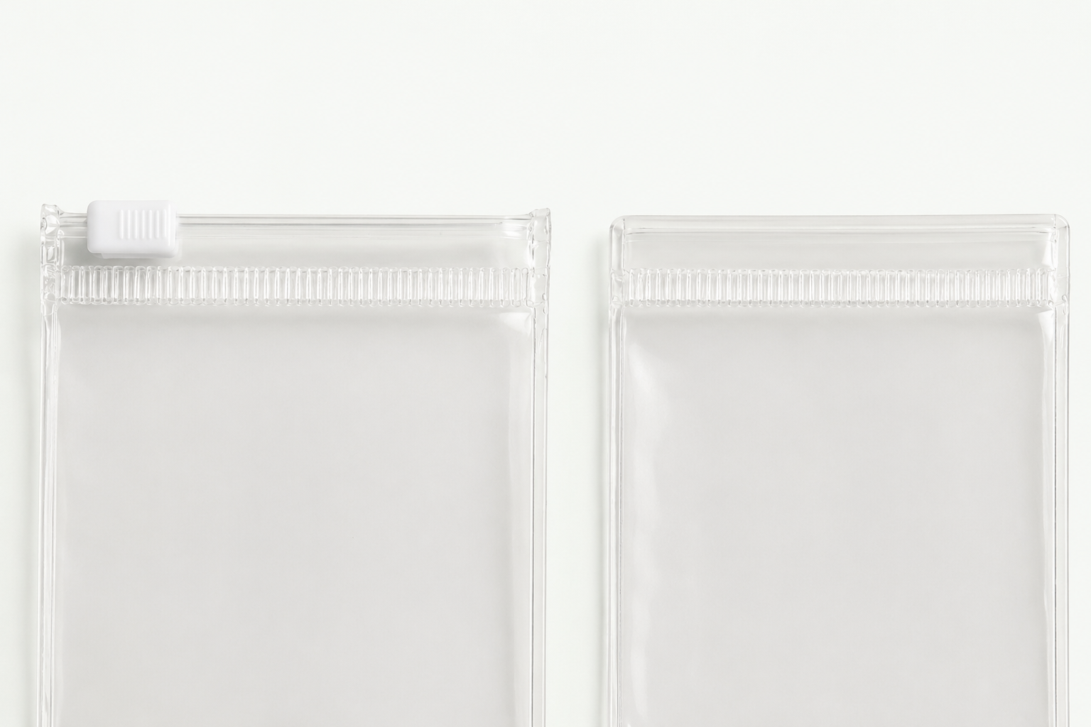 PVC slider closure and press-to-close zipper mechanism comparison