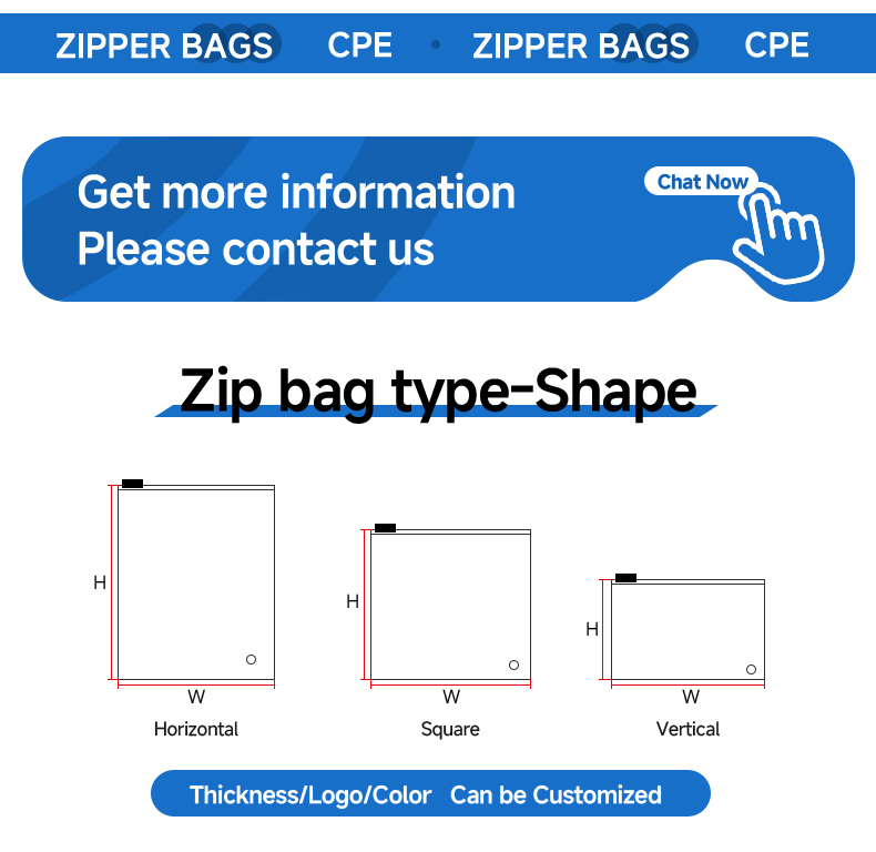 Beg Zip CPE Frosted Tersuai untuk Pembungkusan Pakaian – Borong & Percetakan Logo Tersuai