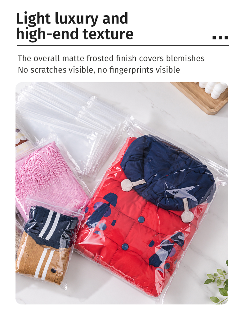 Bolsas con cremallera de PE para embalaje de ropa - Logotipo personalizado & Venta al por mayor en existencia
