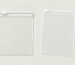 Clear PVC zipper bag and frosted EVA zipper bag compared side by side