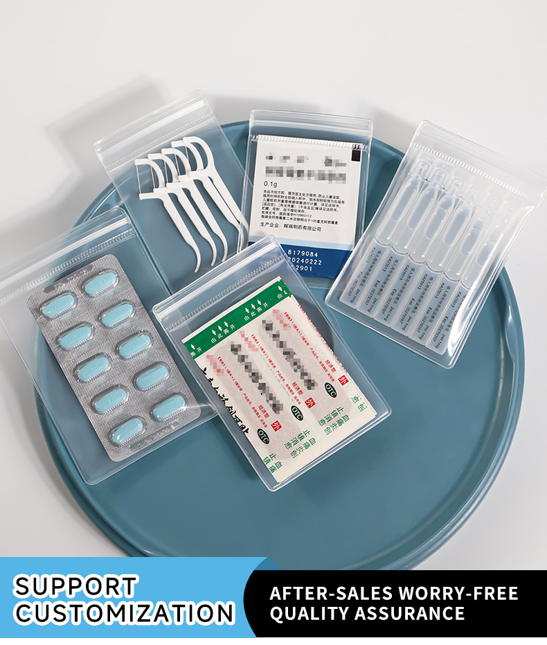 EVA Pill & Tablet Medicine Portable Food Ziplock Bag
