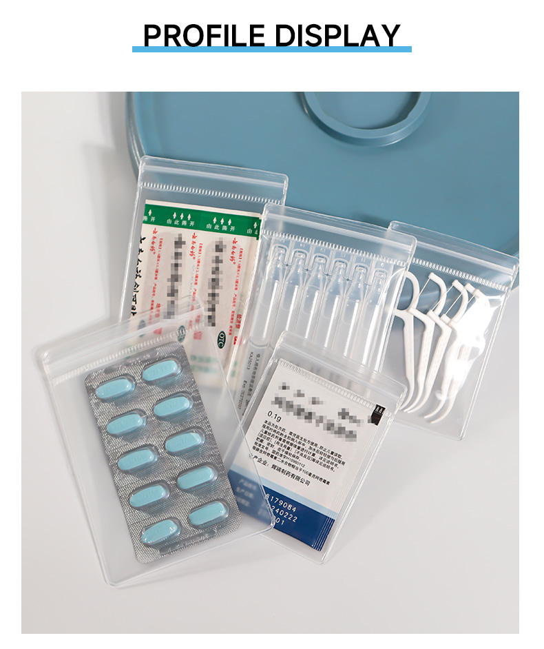 EVA Pill & Tablet Medicine Portable Food Ziplock Bag