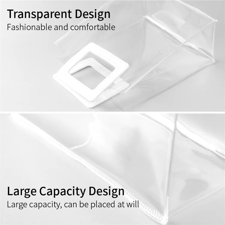 PVC Transparent Handbag Custom Size Luxury Gift Packaging Bags