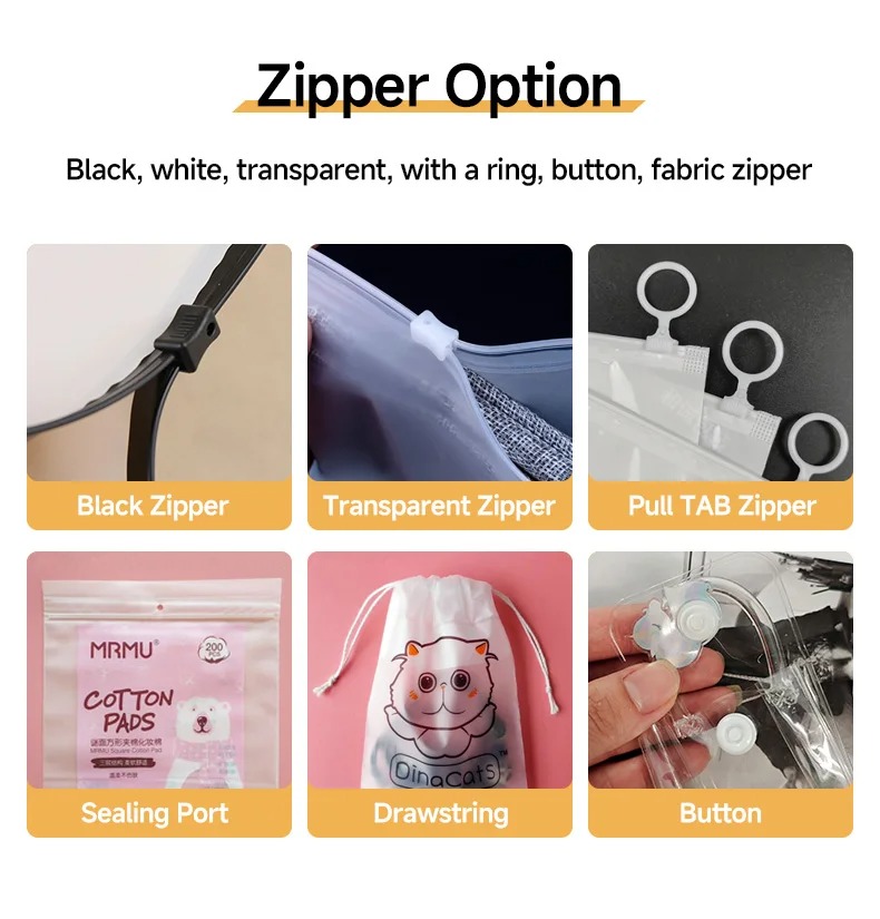 Colthes & Underwear & T-Shirt Zipper Packaging Bag For Clothing