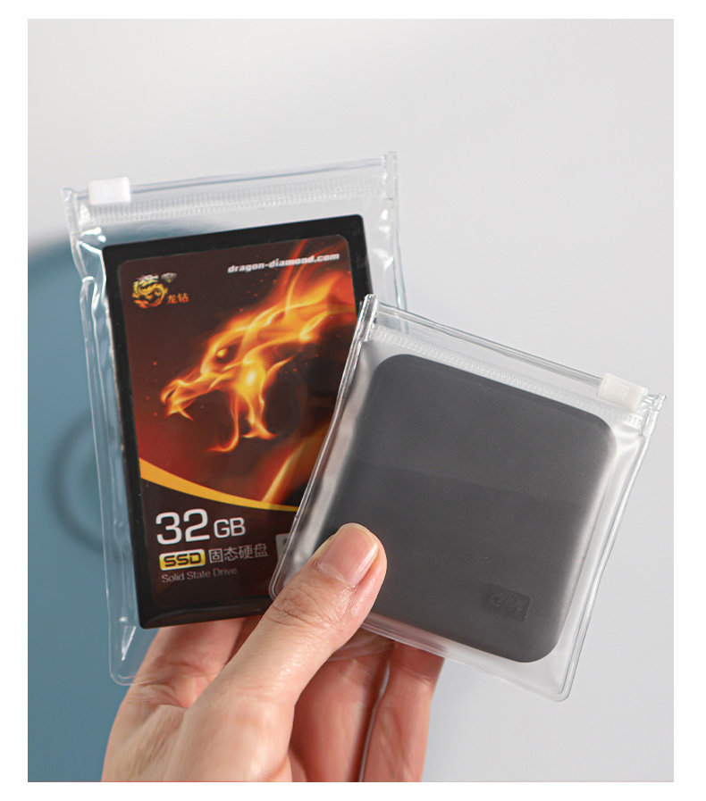 PVC SD Cards & USB Flash Drives Zipper Bag